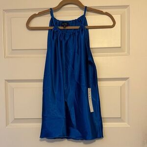 Brand New Never Worn Nicole Miller Royal Blue Top